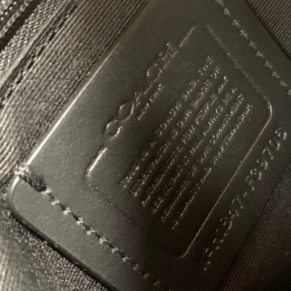 Coach Leather Bennett Satchel Metallic Denim Authentic - Picture 3 of 11